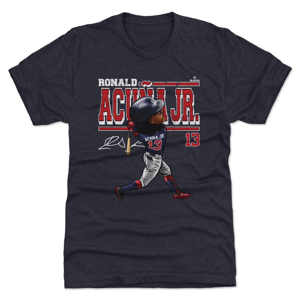 Ronald Acuna Jr. Cartoon WHT
