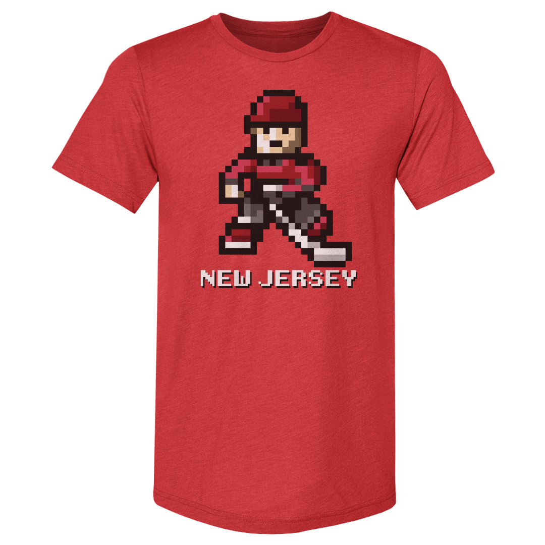 New Jersey Hockey 8-bit WHT