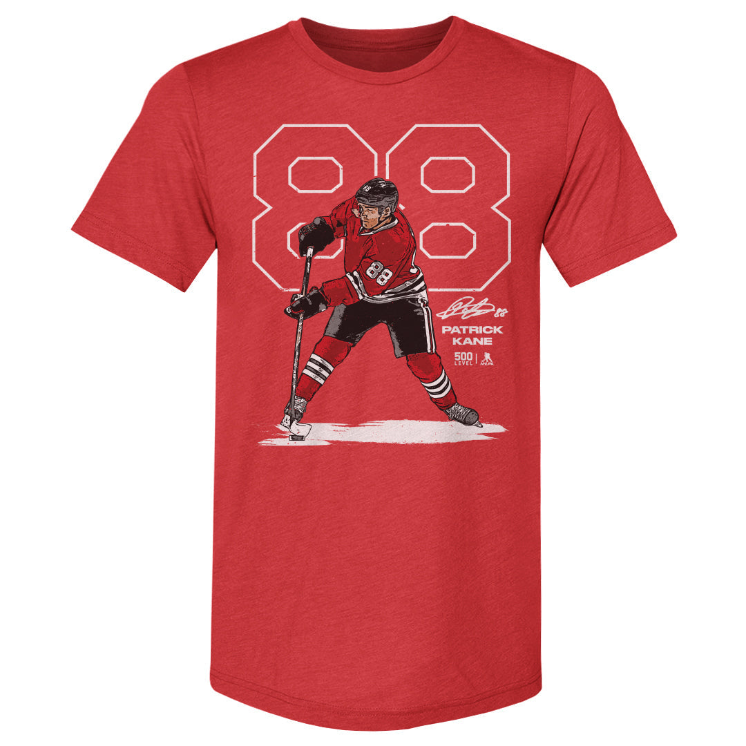 Patrick Kane Chicago Outline WHT