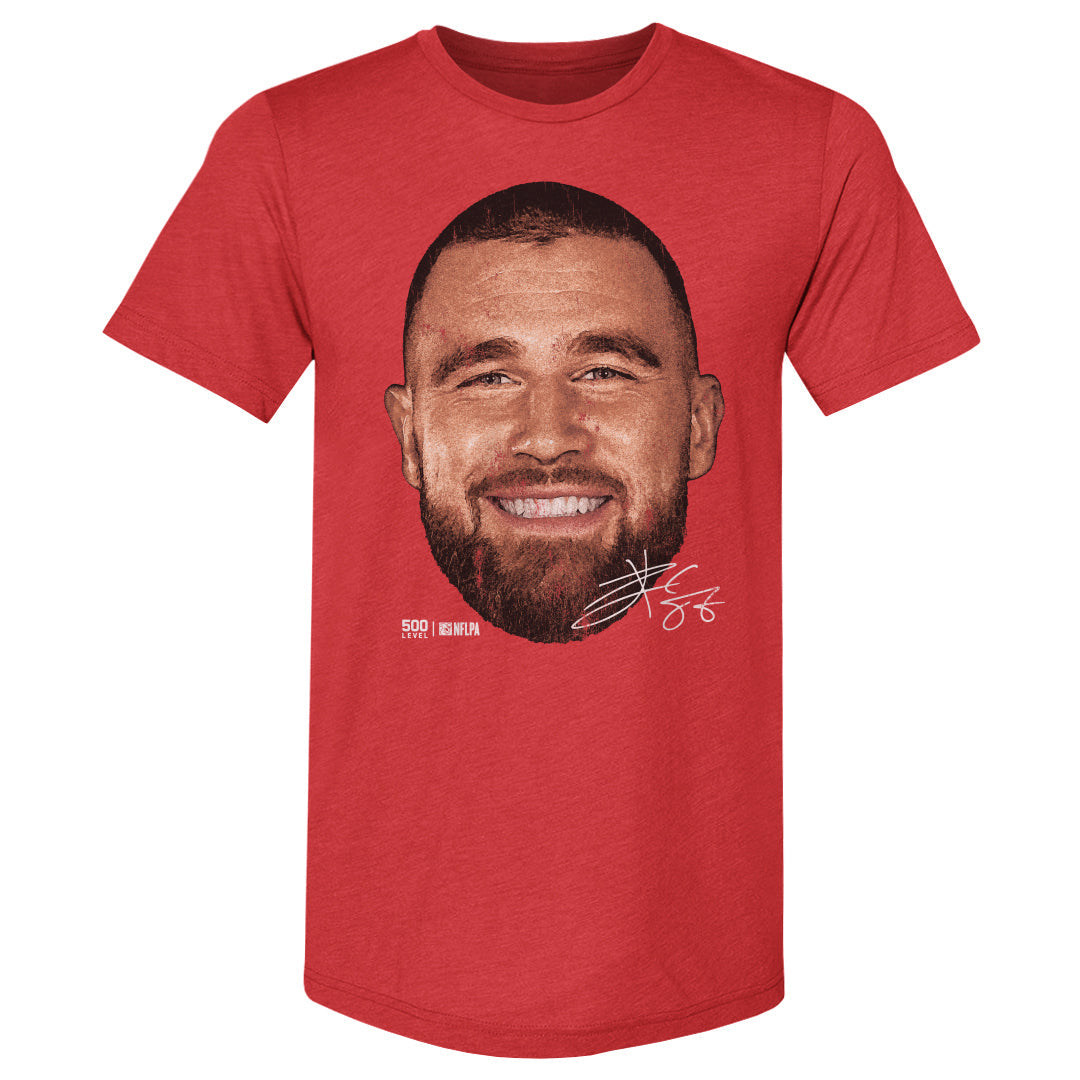 Travis Kelce Kansas City Vintage Head WHT