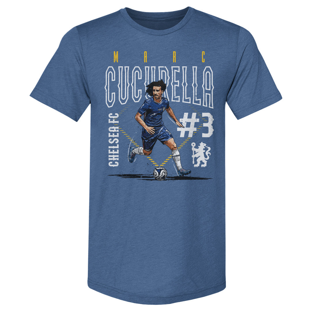Marc Cucurella Chelsea FC Outline Number WHT