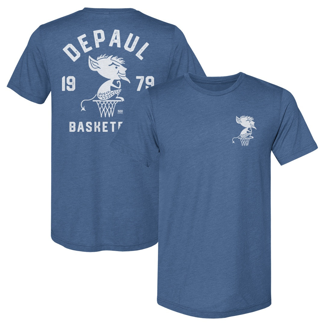 DePaul Blue Demons Basketball 1979 F&B WHT