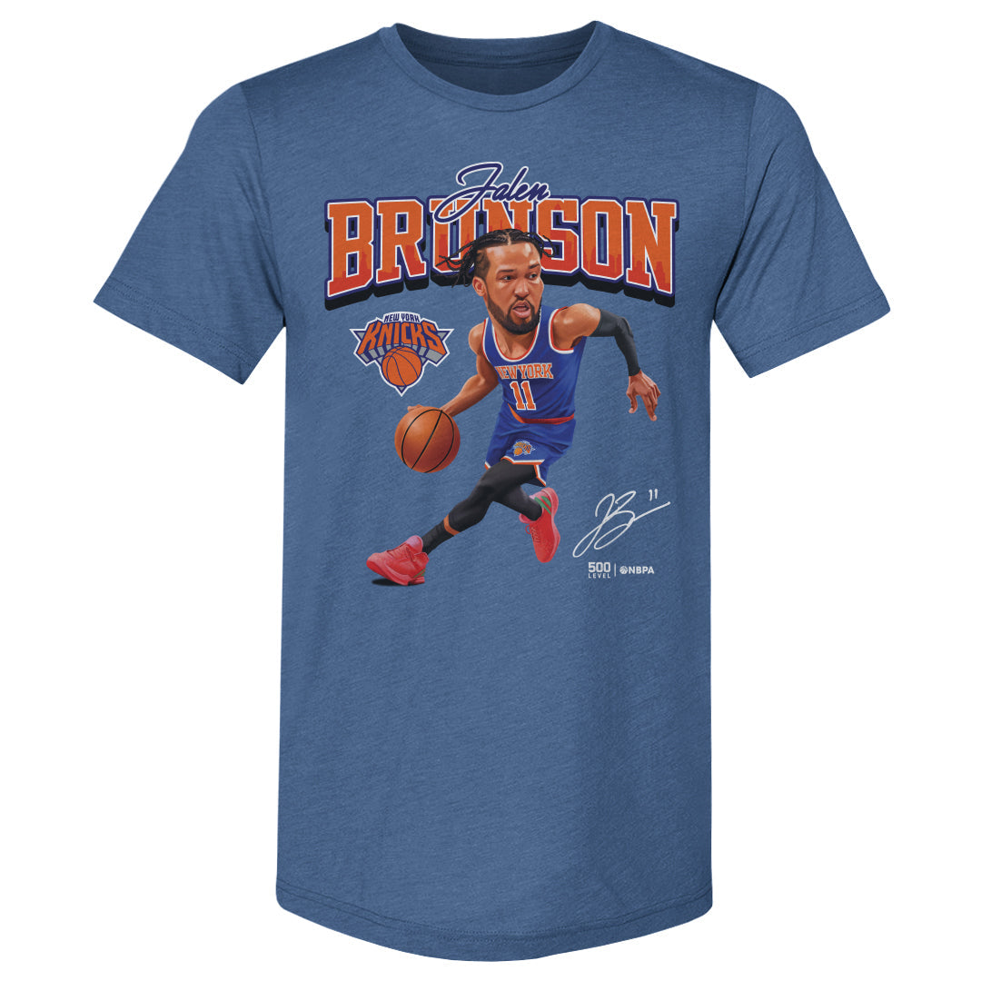 Jalen Brunson New York Knicks Caricature WHT