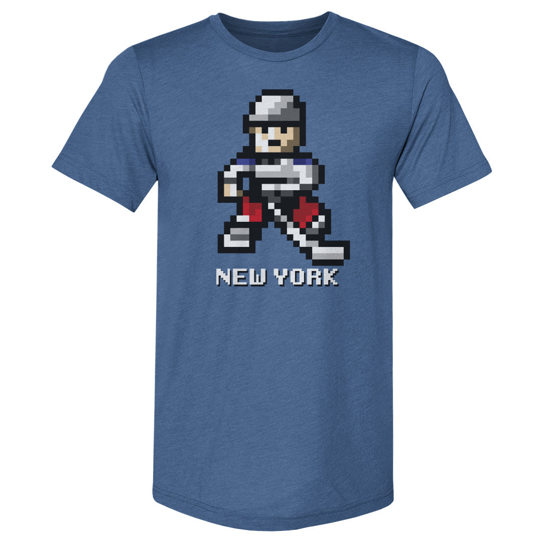 New York R Hockey 8-bit WHT