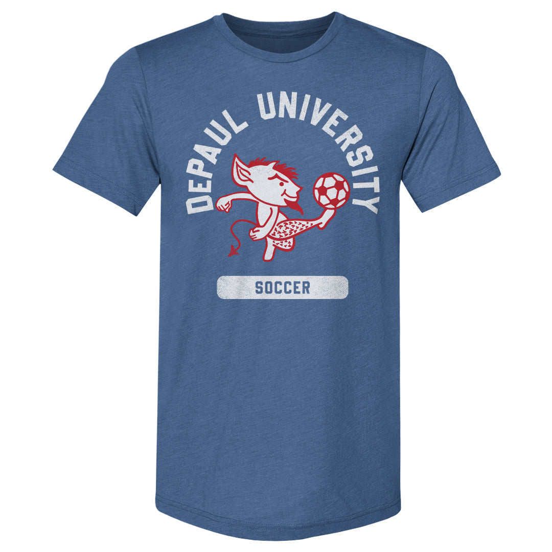 DePaul Blue Demons Mascot Soccer WHT