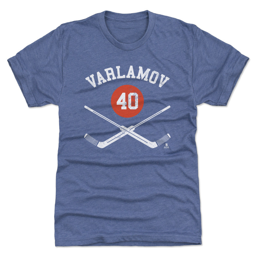 Semyon Varlamov New York I Goalie Sticks WHT