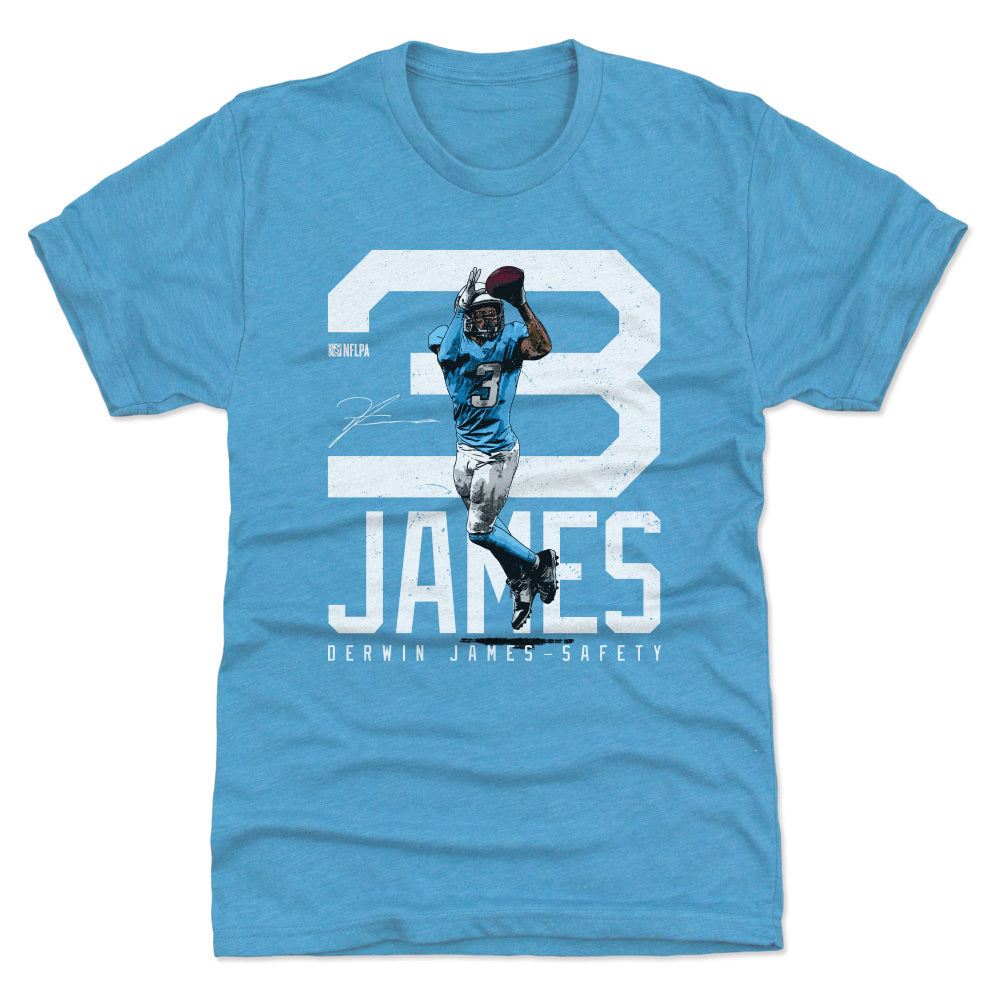 Derwin James Los Angeles C Bold Number WHT