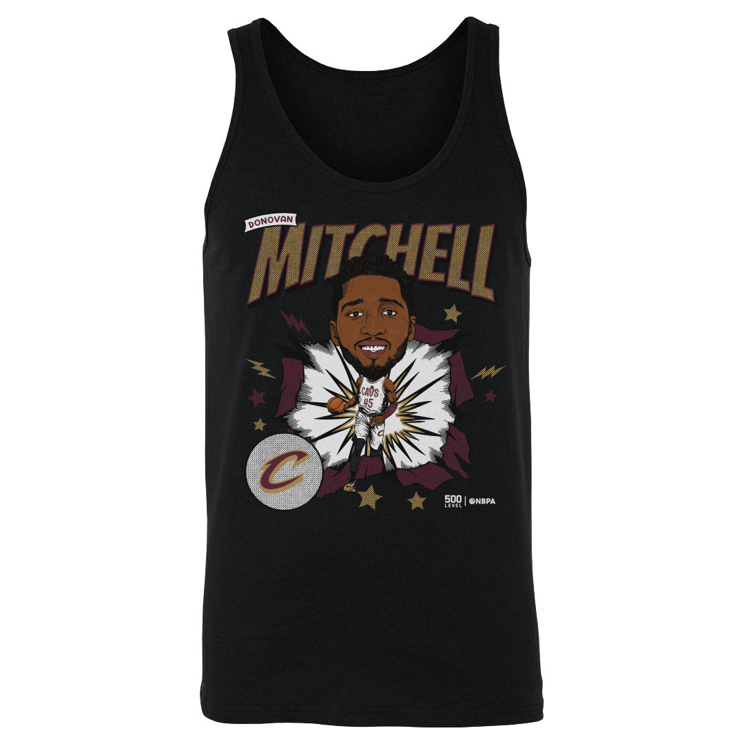 Donovan Mitchell Cleveland Cavaliers Caricature WHT