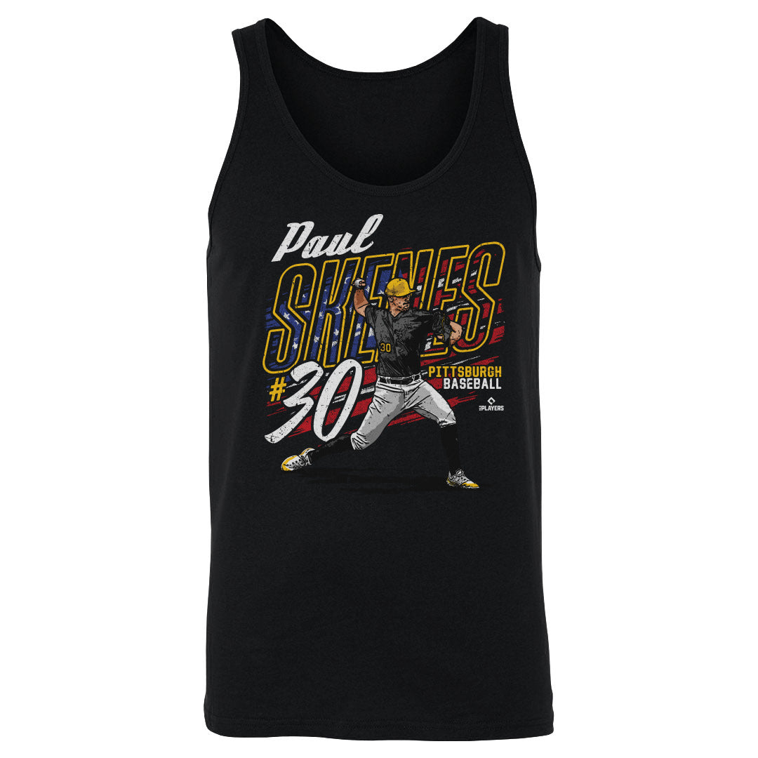 Paul Skenes Pittsburgh American Flag WHT