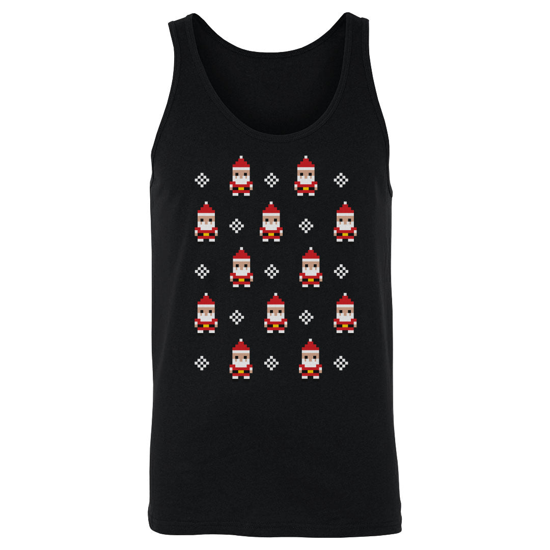 Christmas 8-bit Santas WHT