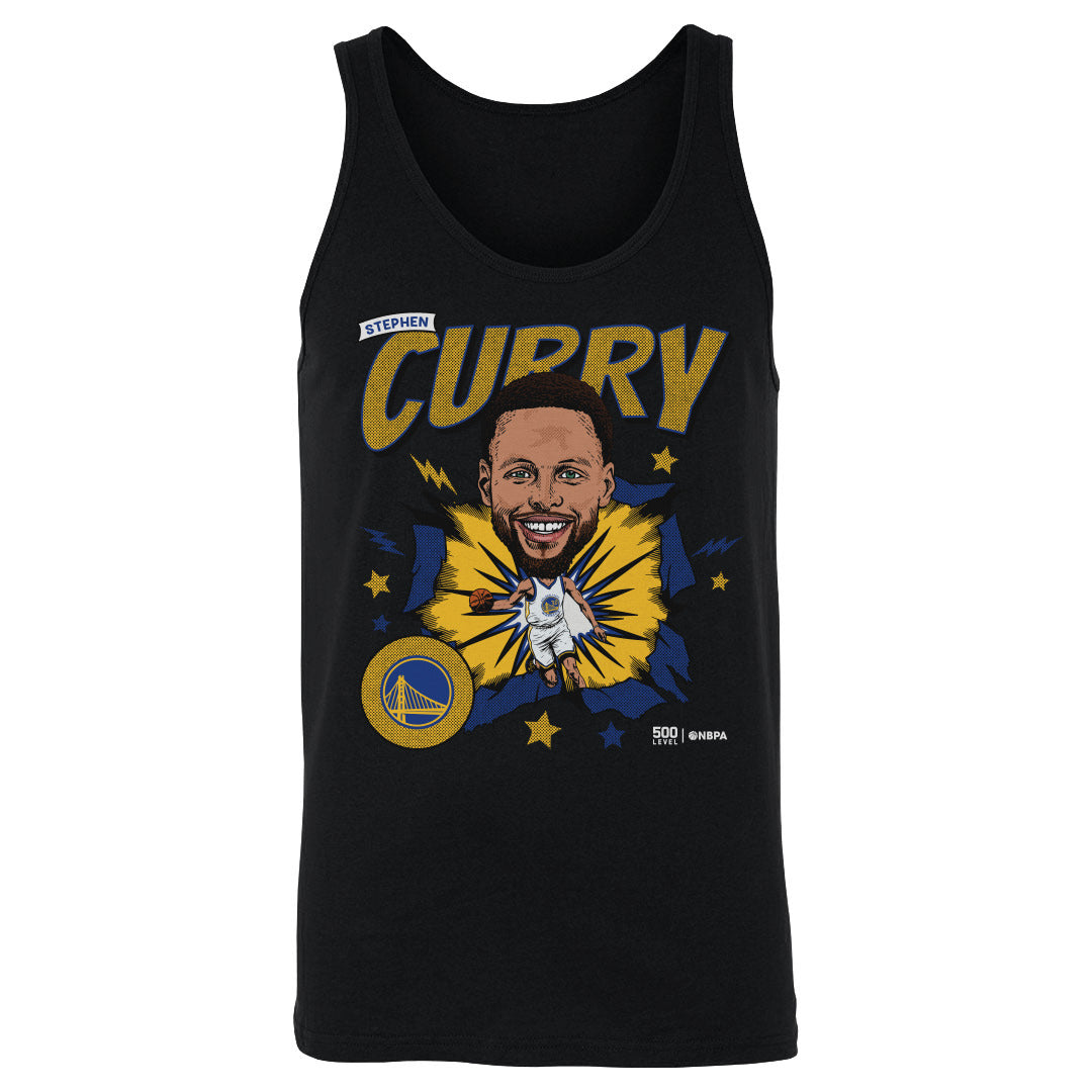 Steph Curry Golden State Warriors Caricature WHT