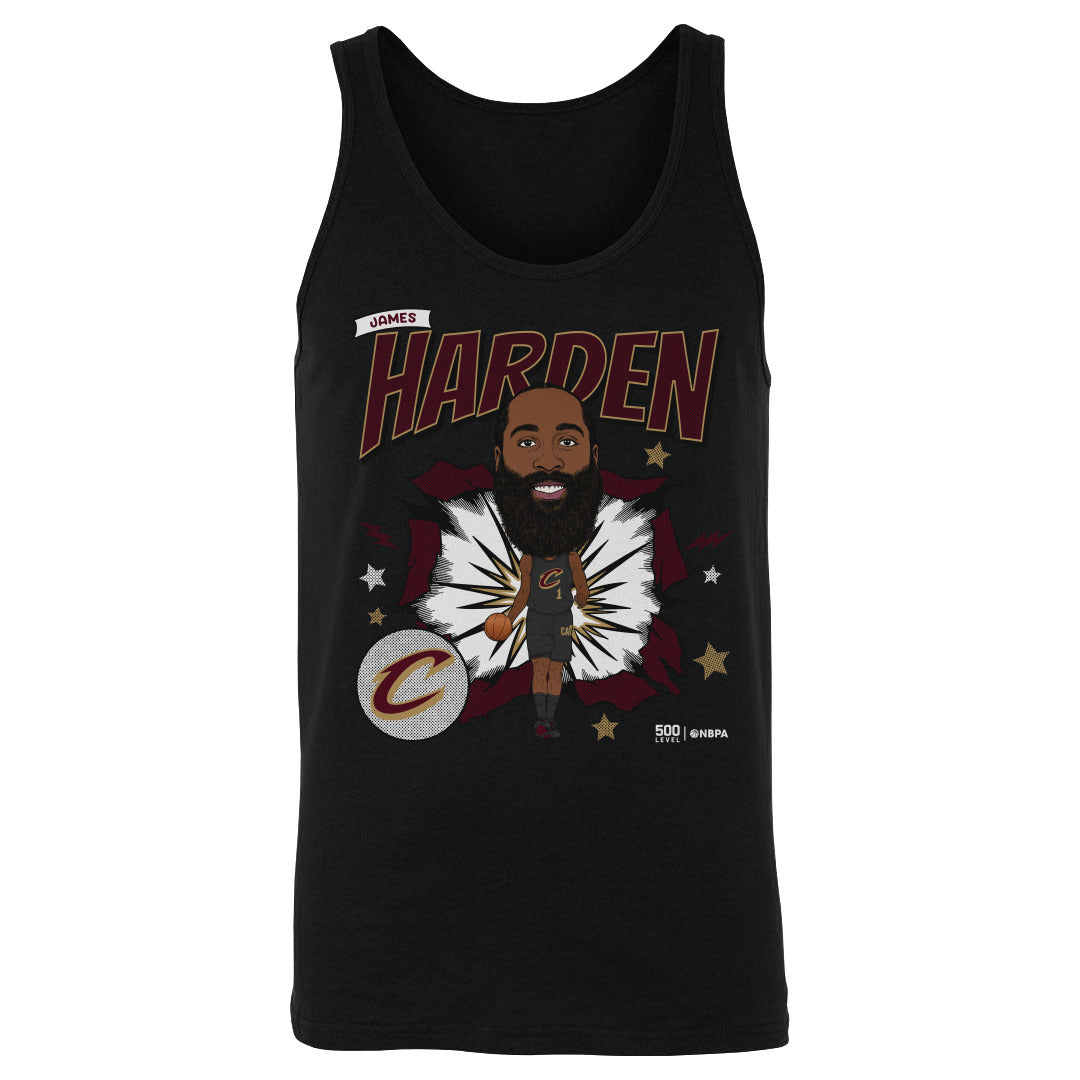 James Harden Cleveland Cavaliers Caricature WHT