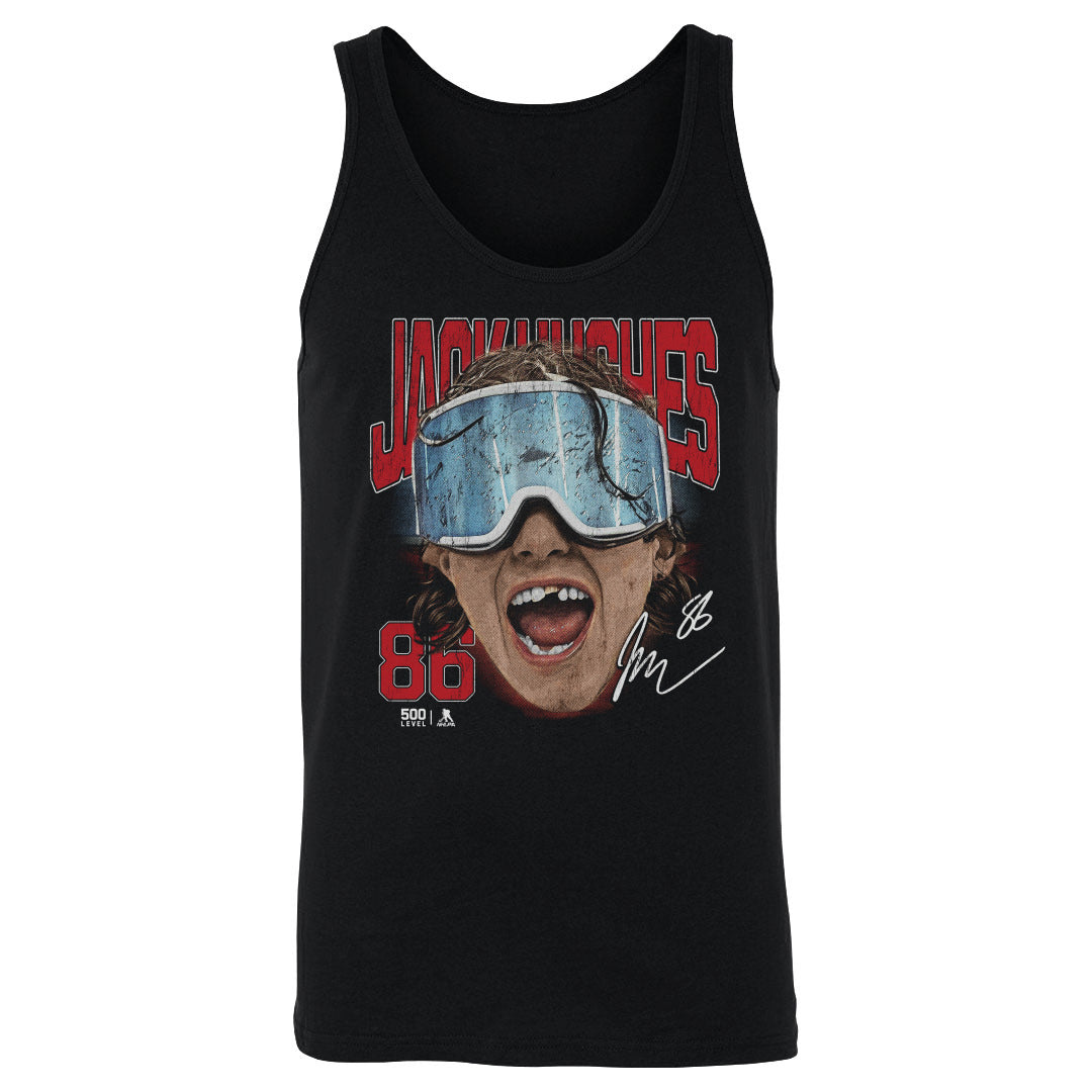 Jack Hughes New Jersey Goggles WHT