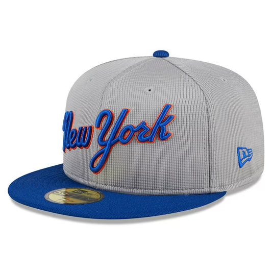 New York Mets - MLB 59Fifty Batting Practice Gray Snapback Hat New Era