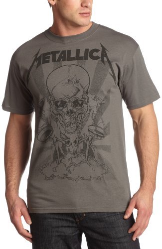 Metallica Men'S Metallica "Pushed Boris" T-Shirt, Charcoal, Medium Mens T Shirt