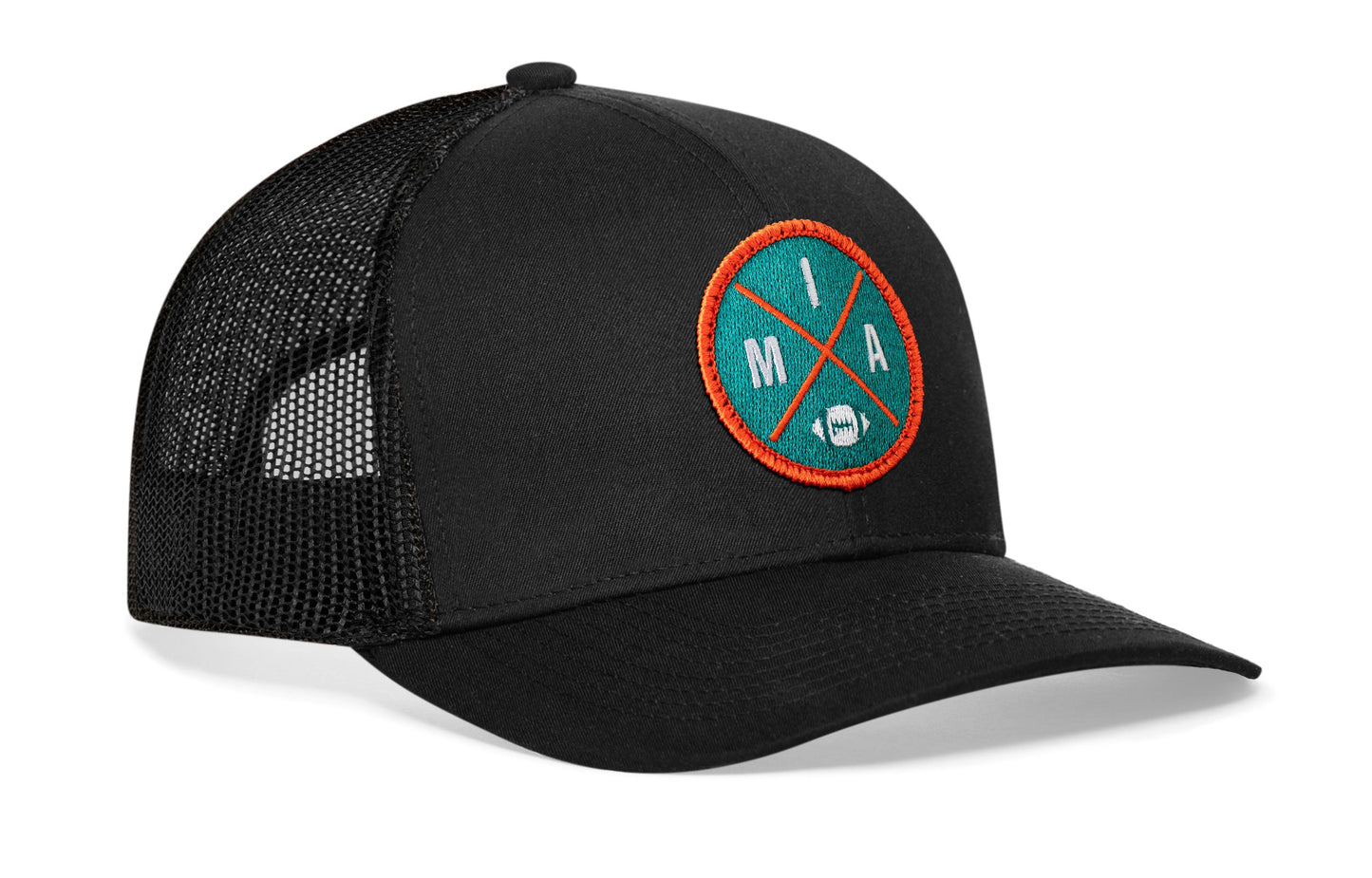 Miami Trucker Haka Hat Black MIA X Football Snapback