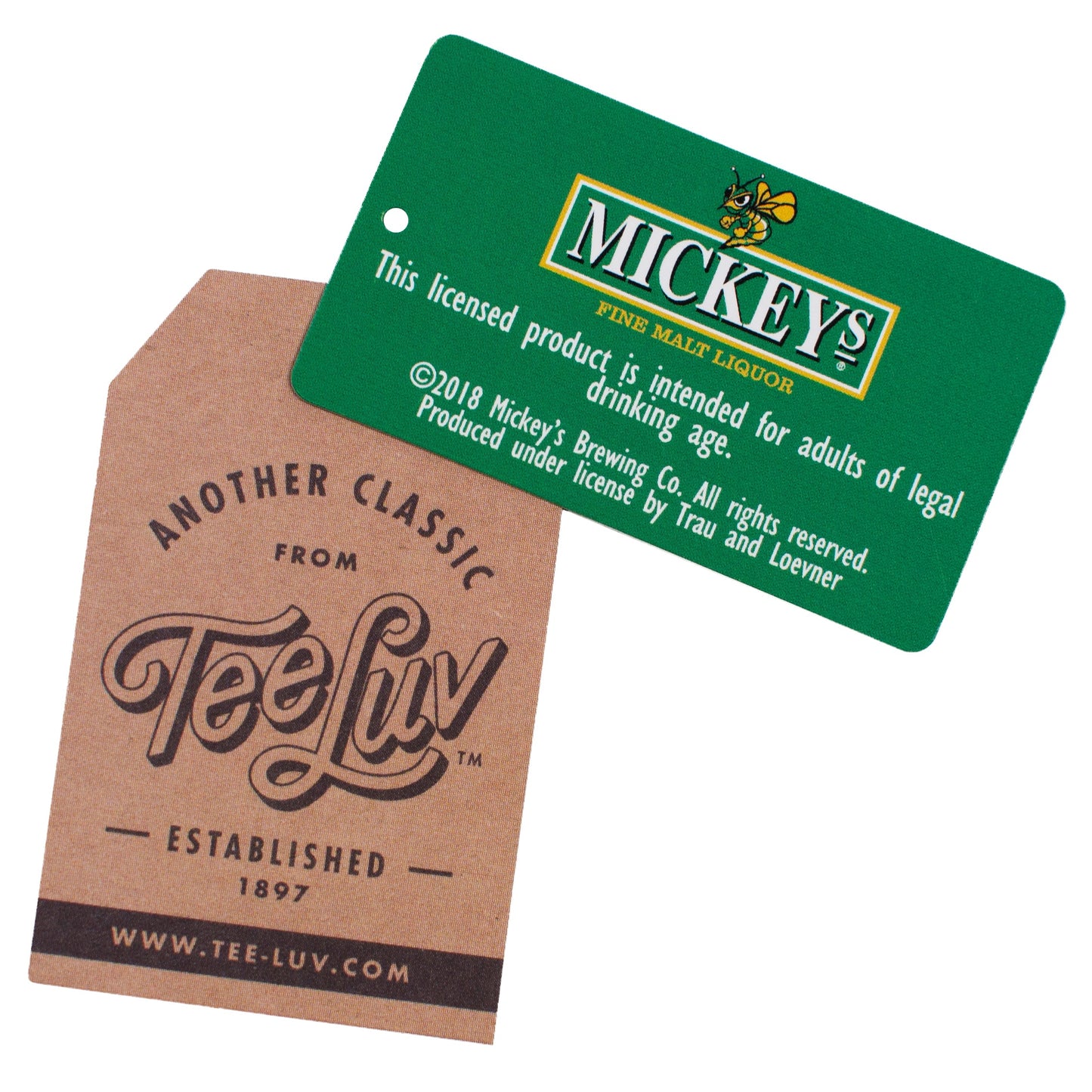 Mickey's Fine Malt Liquor Beer Logo Crewneck Sweatshirt Athletic Heather Gray