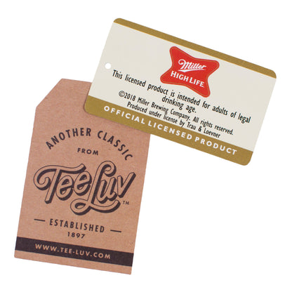 Miller High Life Beer Logo Hooded Sweatshirt Hoodie Oxford Gray