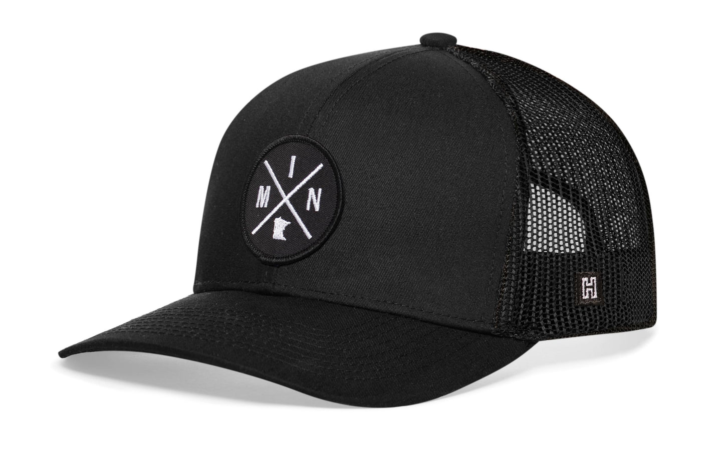 Minnesota Trucker Haka Hat Black MIN X Snapback