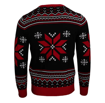 Misfits Punk Rock Crimson Ghost Skull Unisex Logo Ugly Christmas Sweater