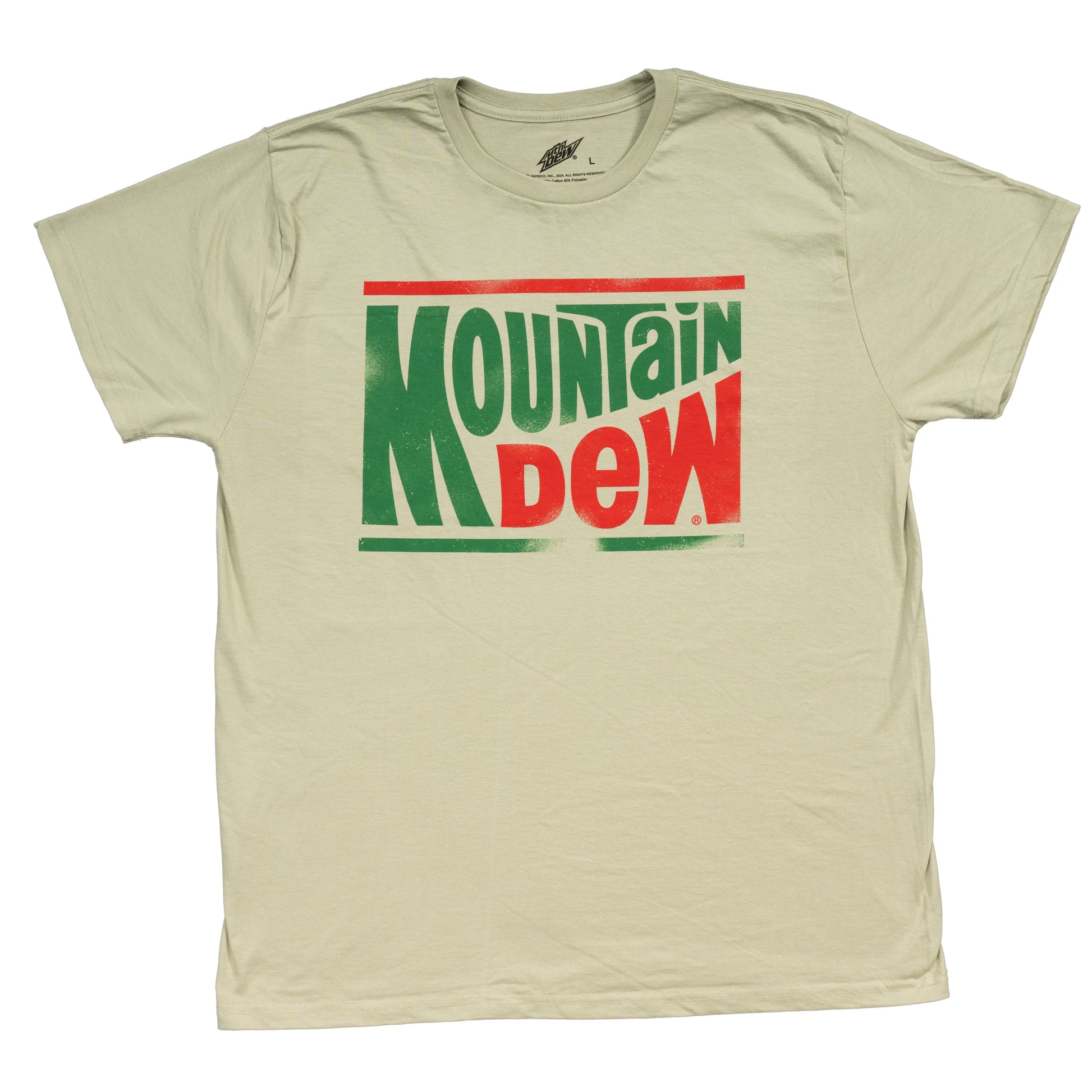 Mountain Dew Logo Green Mens T Shirt