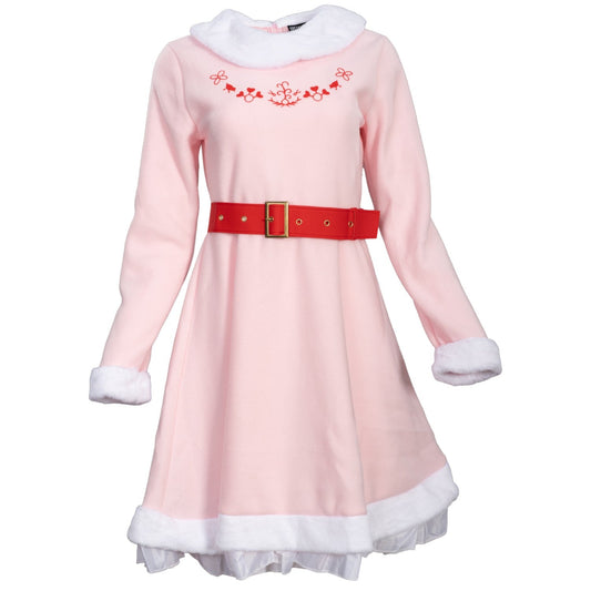 Mrs. Elf Pink Women's Deluxe Halloween Cosplay Costume Set