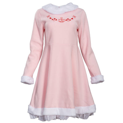 Mrs. Elf Pink Women's Deluxe Halloween Cosplay Costume Set
