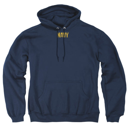 Navy Logo Mens Hoodie Navy