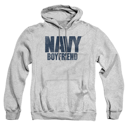 Navy Boyfriend Mens Hoodie Athletic Heather