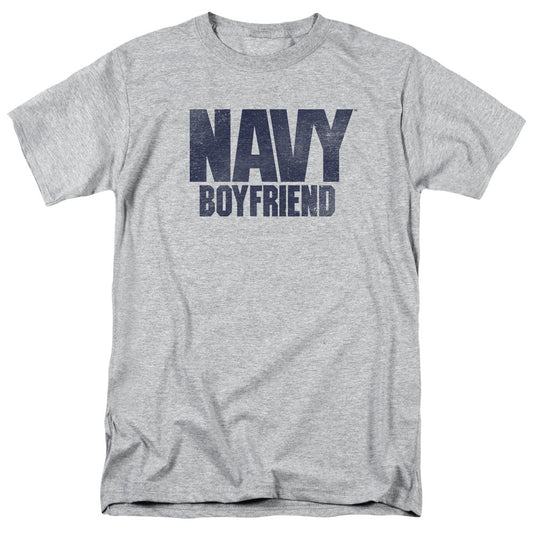 Navy Boyfriend Mens T Shirt Athletic Heather