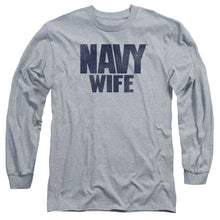 Load image into Gallery viewer, Navy Wife Mens Long Sleeve Shirt Athletic Heather
