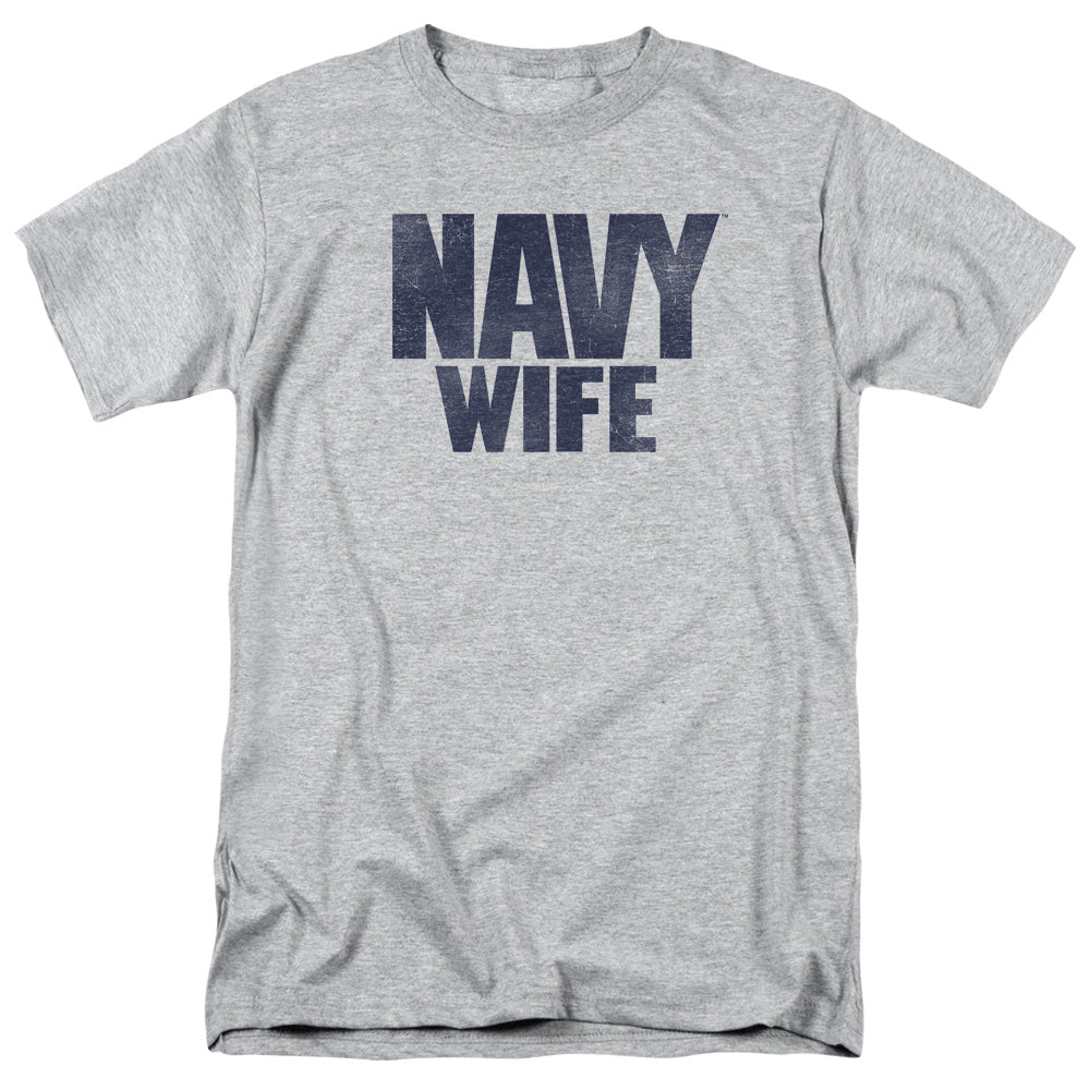 Navy Wife Mens T Shirt Athletic Heather