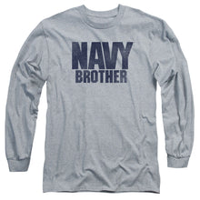 Load image into Gallery viewer, Navy Brother Mens Long Sleeve Shirt Athletic Heather
