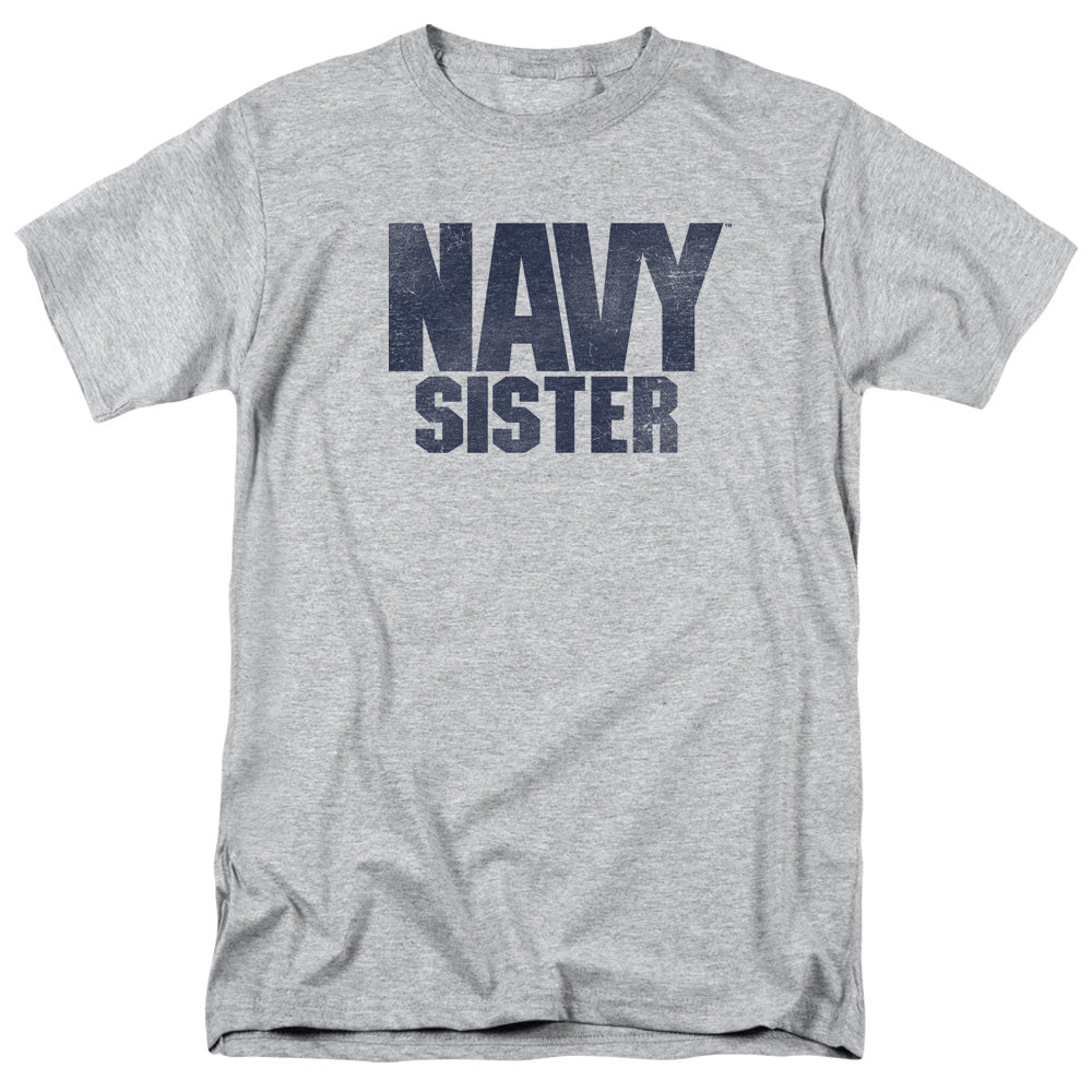 Navy Sister Mens T Shirt Athletic Heather