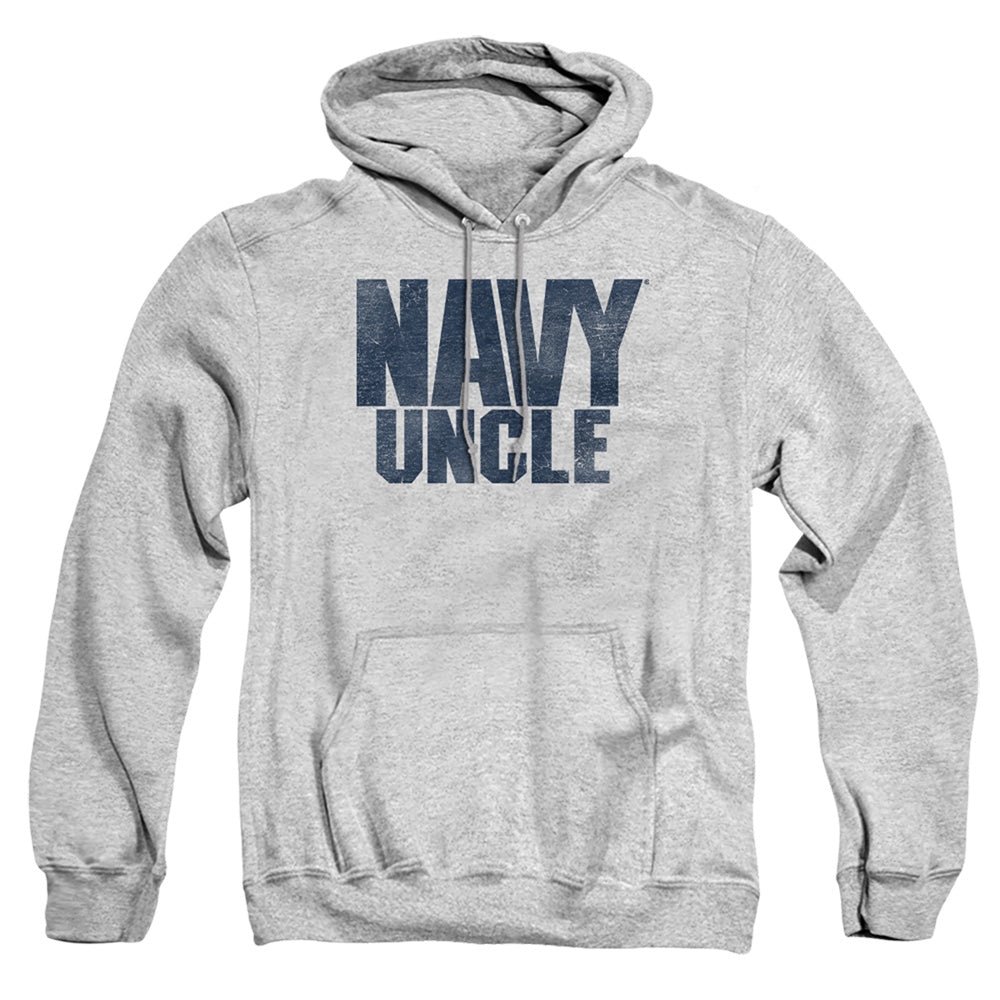 Navy Uncle Mens Hoodie Athletic Heather