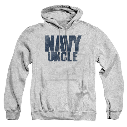 Navy Uncle Mens Hoodie Athletic Heather