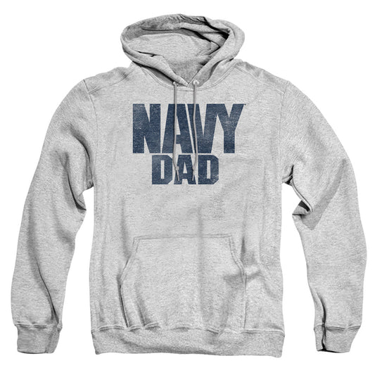 Navy Navy Dad Mens Hoodie Athletic Heather