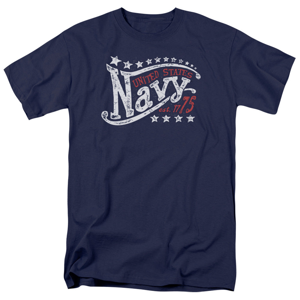 Navy Stars Mens T Shirt Navy