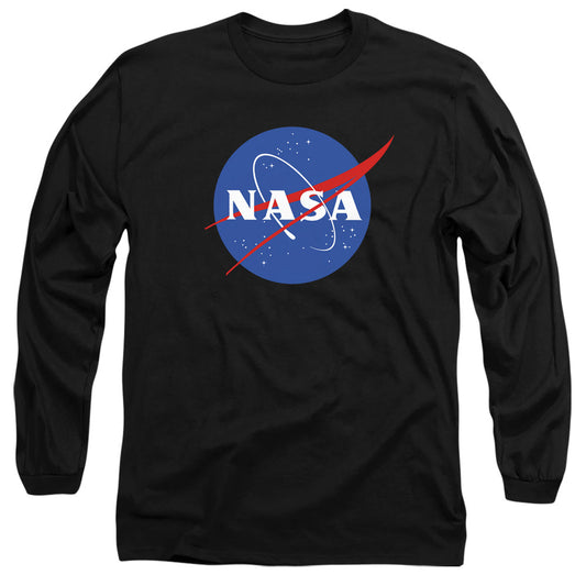 Nasa Meatball Logo Mens Long Sleeve Shirt Black