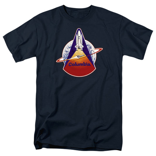 Nasa Sts 1 Mission Patch Mens T Shirt Navy