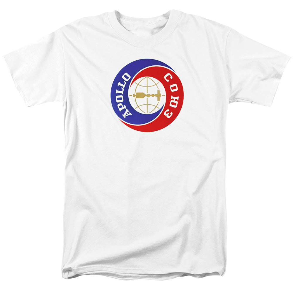 Nasa Apollo Soyuz Mens T Shirt White