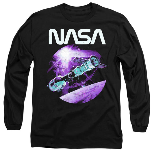 Nasa Come Together Mens Long Sleeve Shirt Black