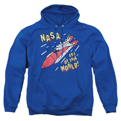Nasa Out Of This World Mens Hoodie Royal Blue