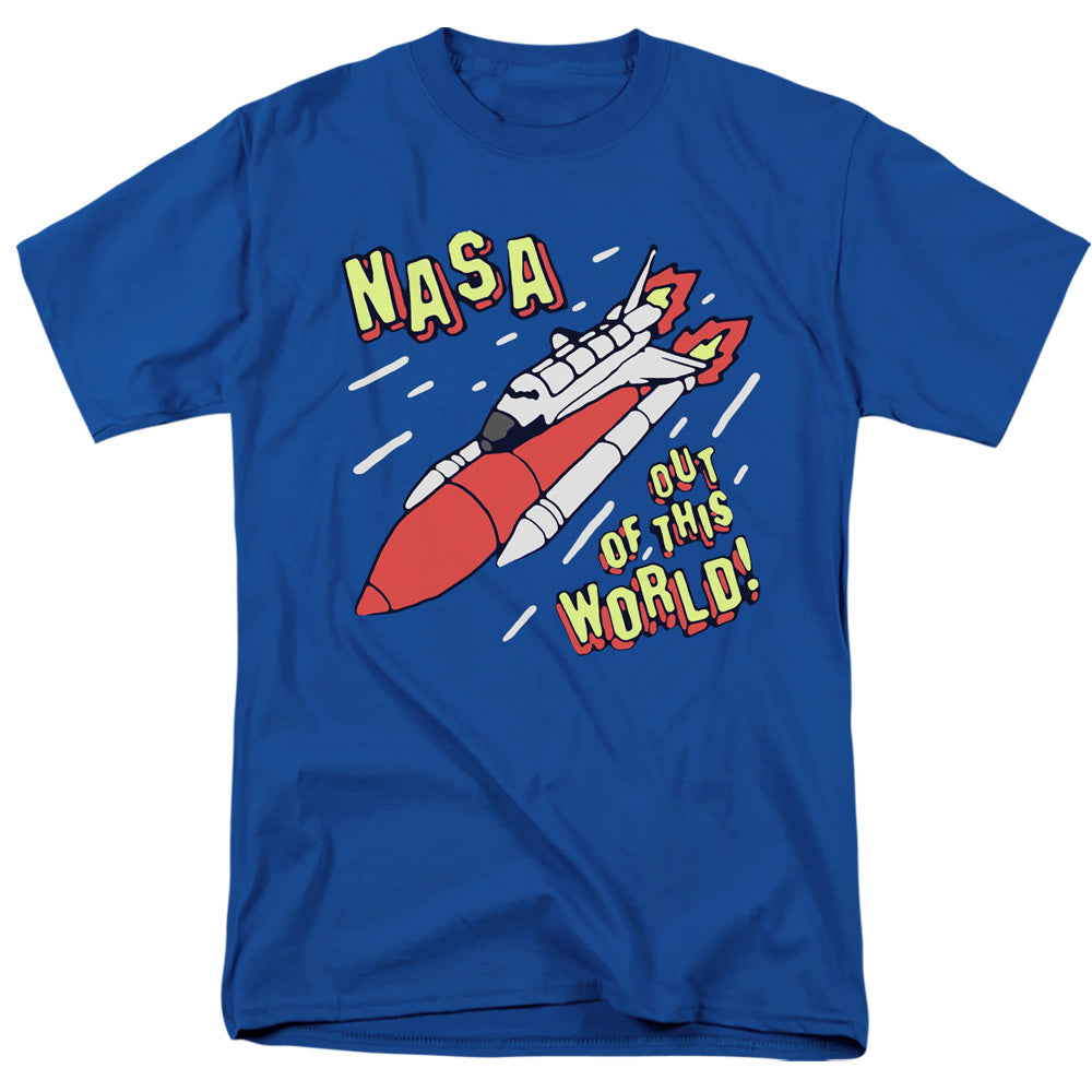 Nasa Out Of This World Mens T Shirt Royal Blue