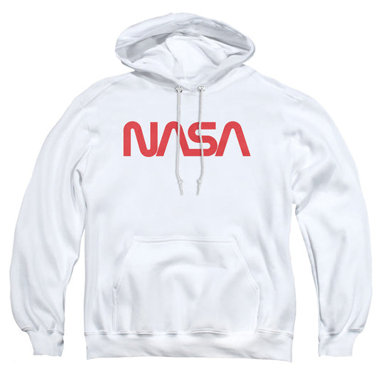 Nasa Worm Logo Mens Hoodie White