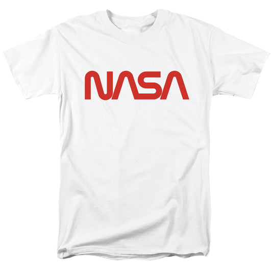Nasa Worm Logo Mens T Shirt White