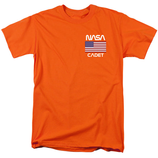 Nasa Cadet Mens T Shirt Orange