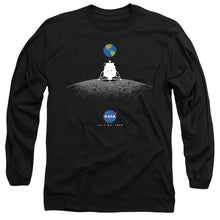 Load image into Gallery viewer, Nasa Moon Landing Simple Mens Long Sleeve Shirt Black
