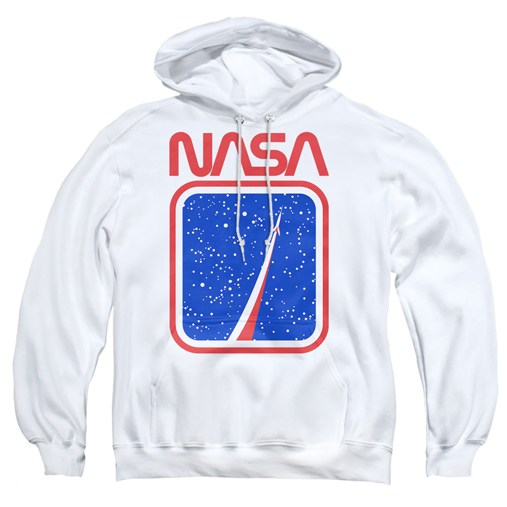 Nasa To The Stars Mens Hoodie White