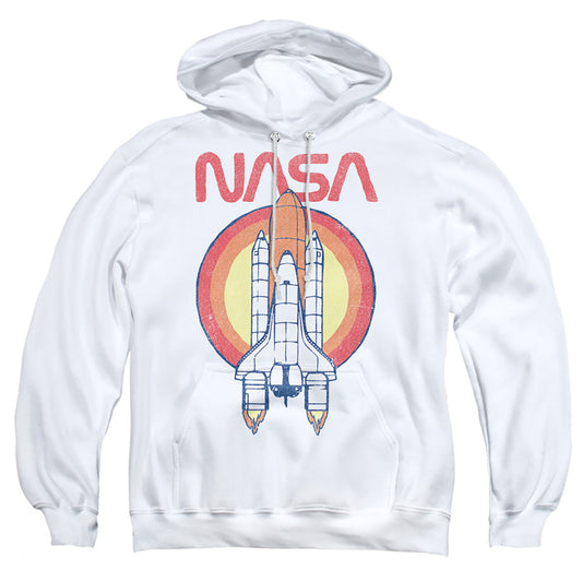 Nasa Shuttle Circle Mens Hoodie White